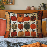 Taie d'oreiller matelassée - Citrouilles d'automne, vue 2