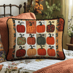 Taie d'oreiller matelassée - Citrouilles d'automne