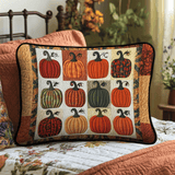 Taie d'oreiller matelassée - Citrouilles d'automne